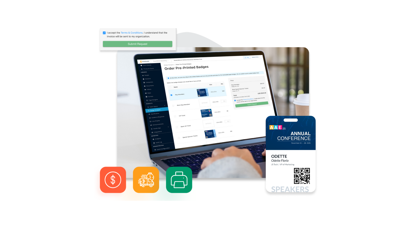 screenshot of EventMobi