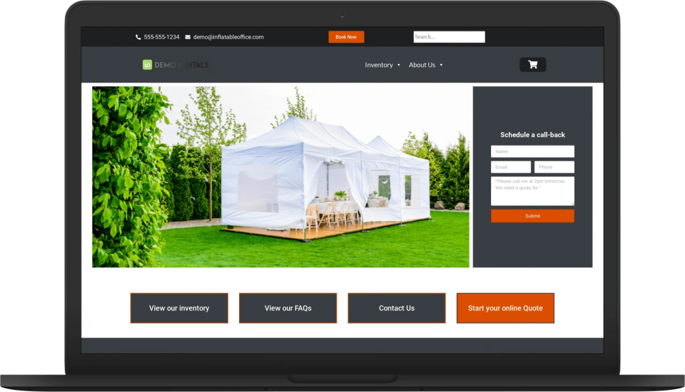 screenshot of EventOffice