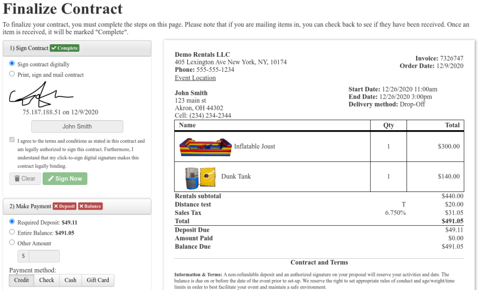 screenshot of EventOffice