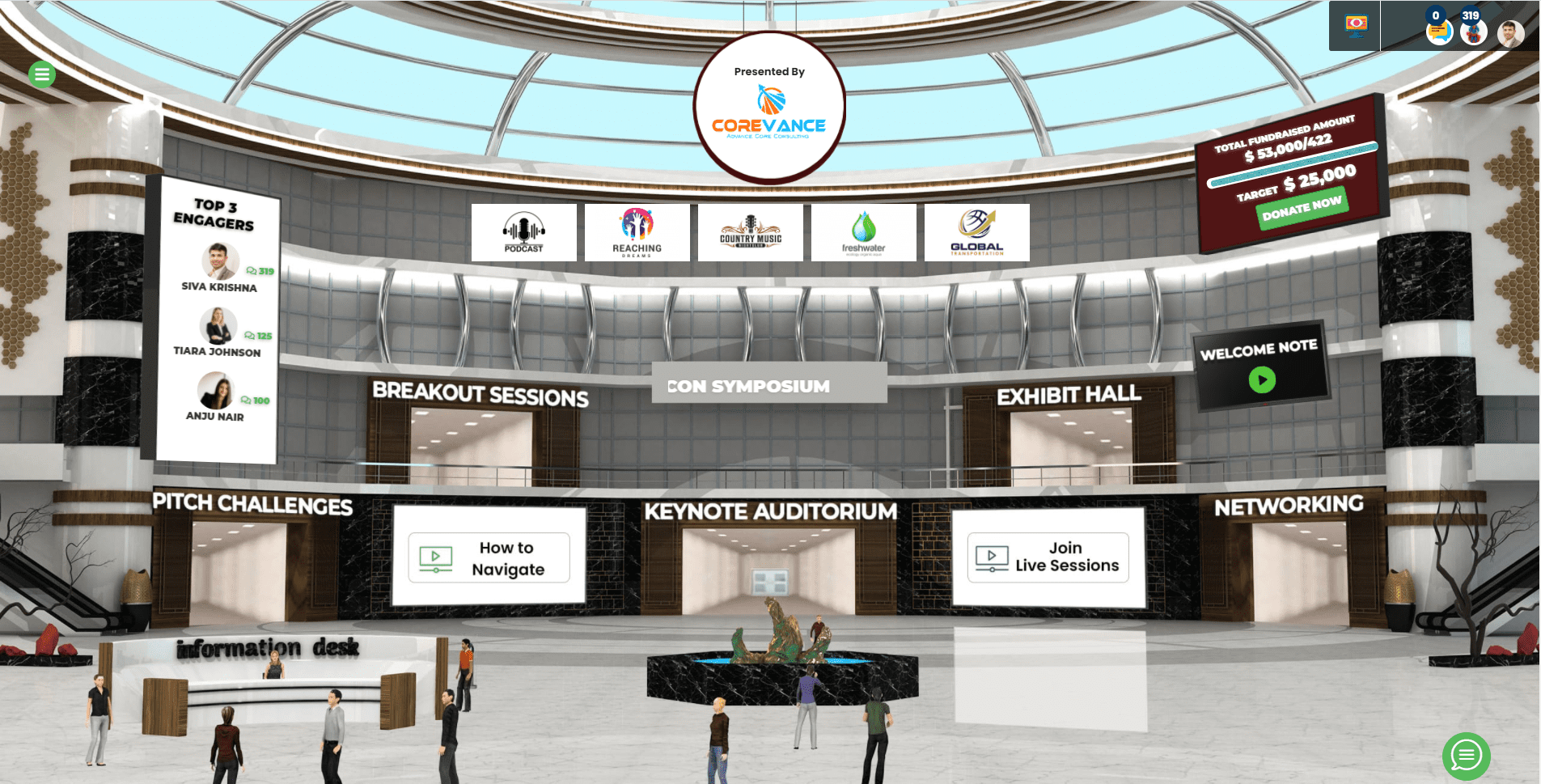 screenshot of EventTitans