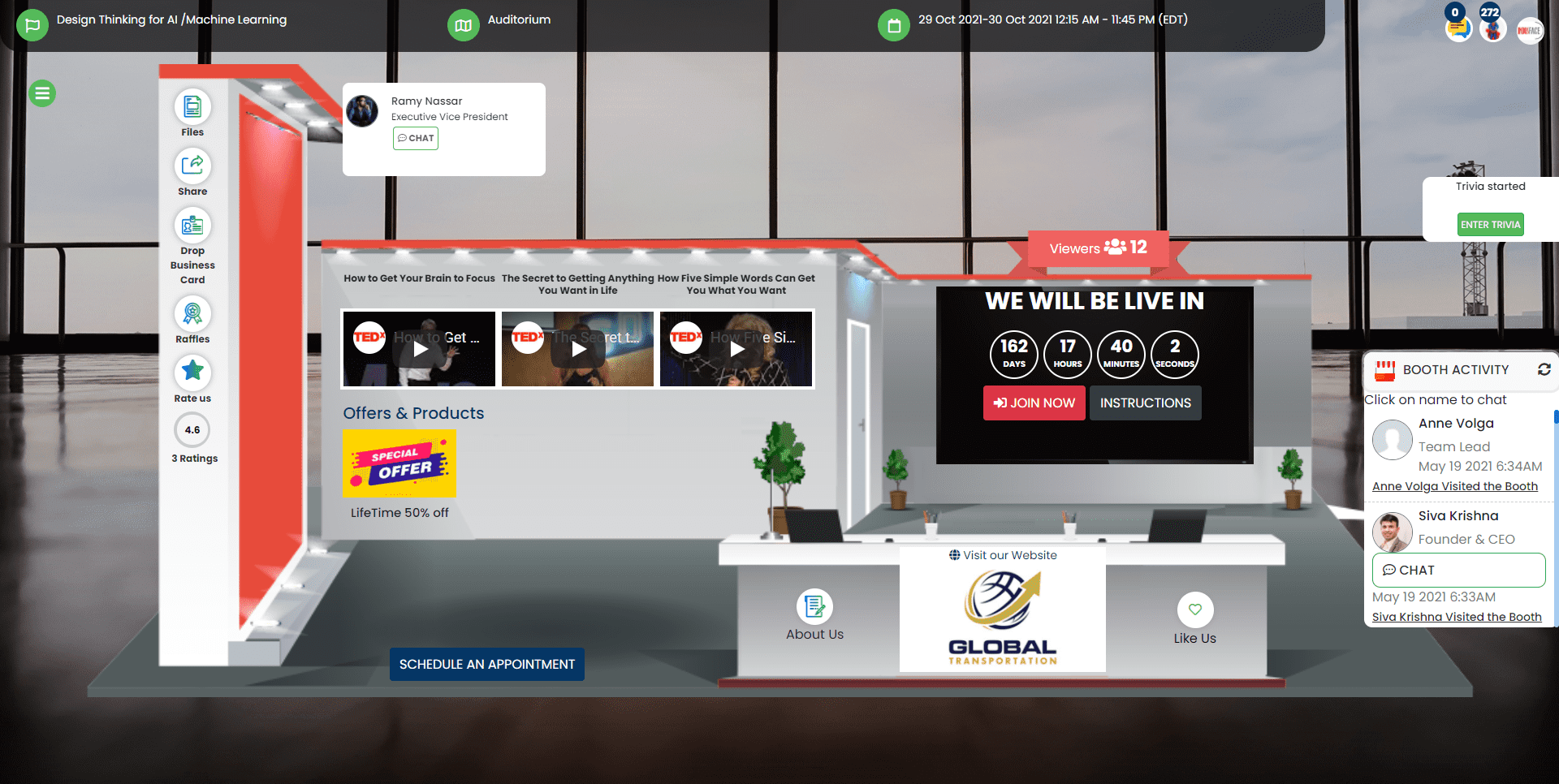 screenshot of EventTitans