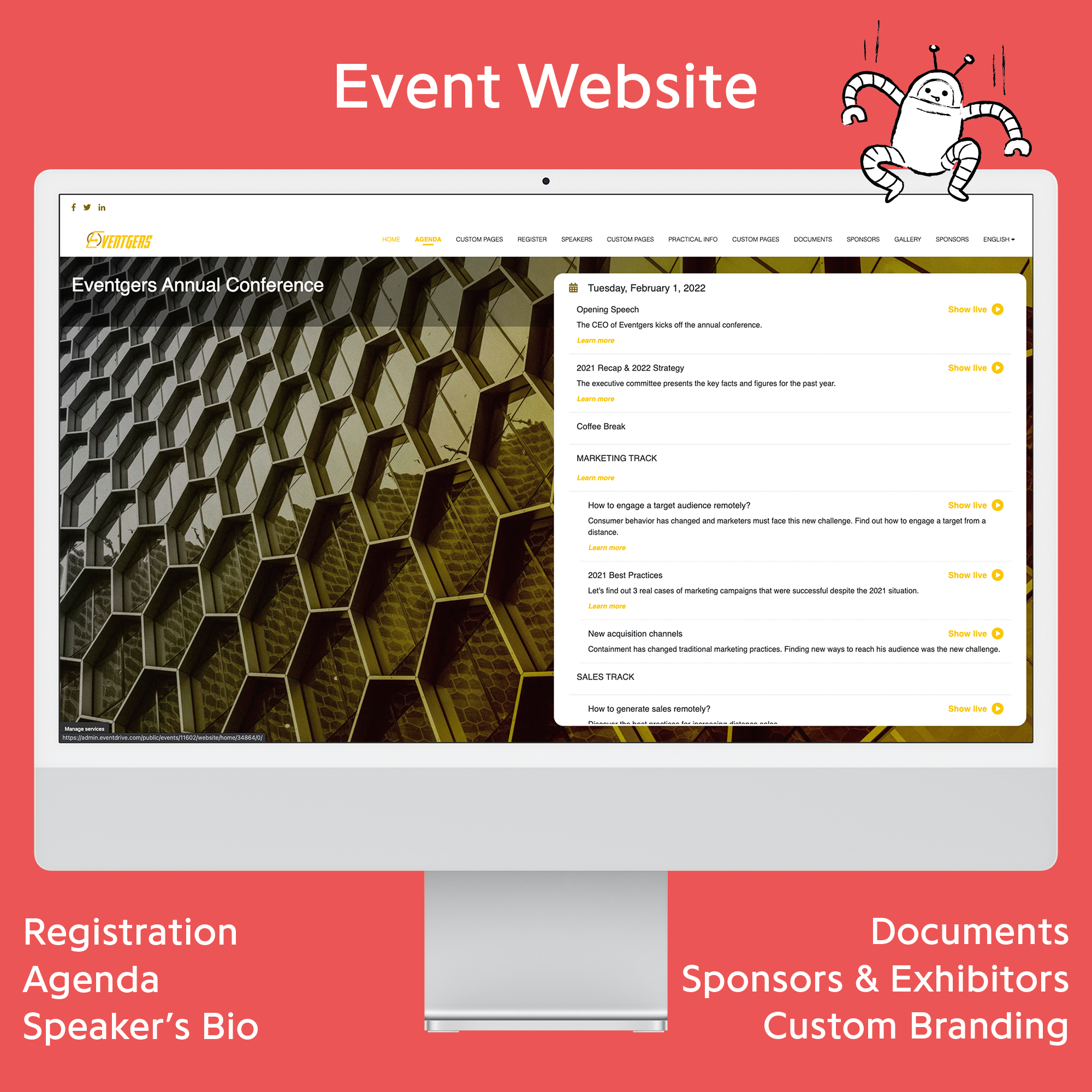 screenshot of Eventdrive