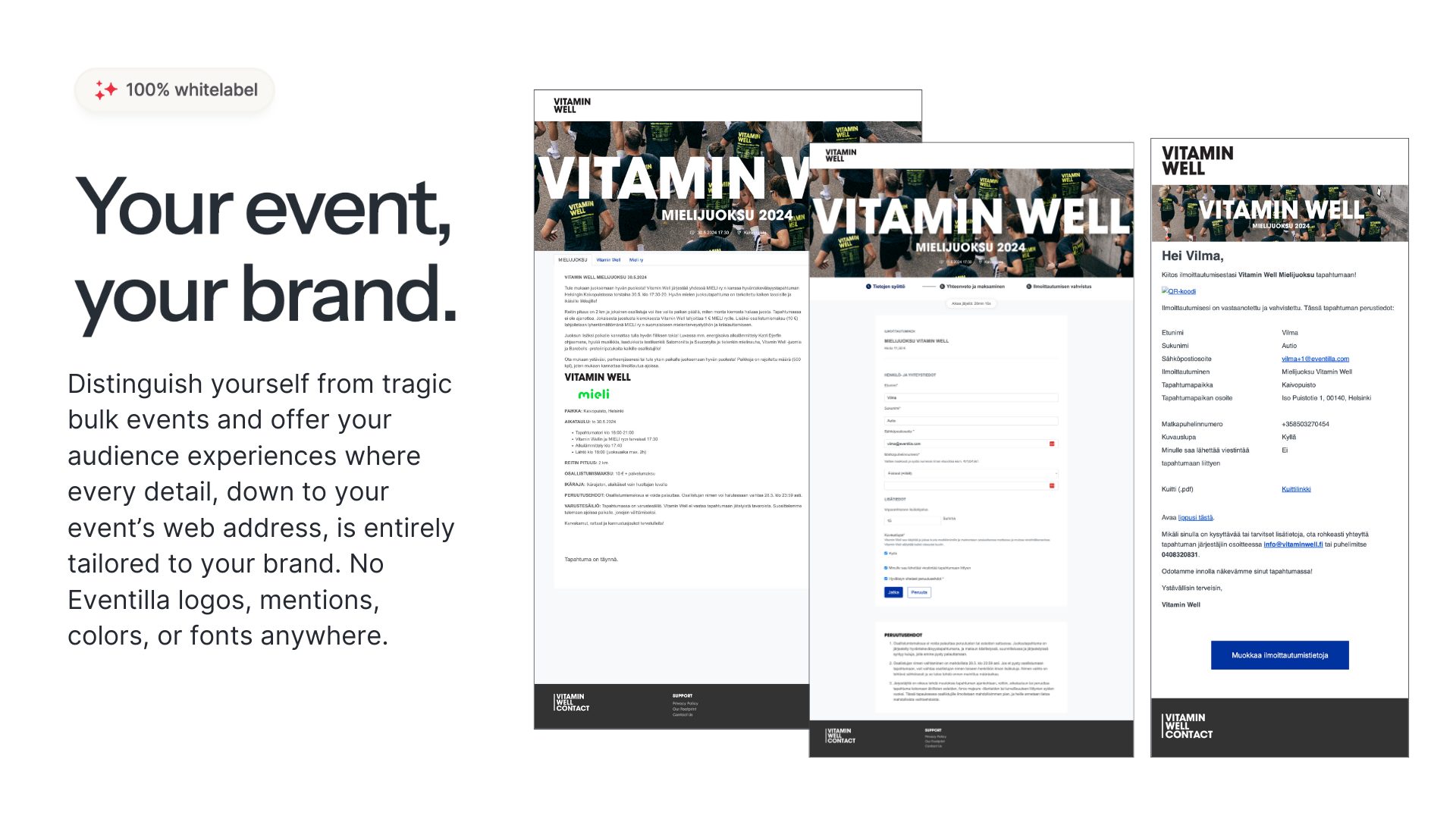 screenshot of Eventilla