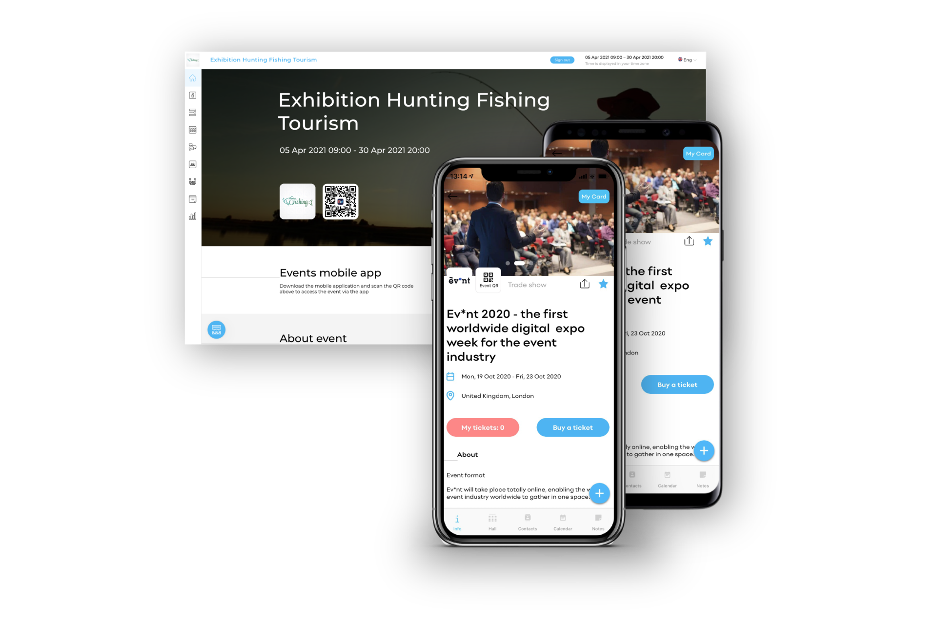 screenshot of EventsWallet