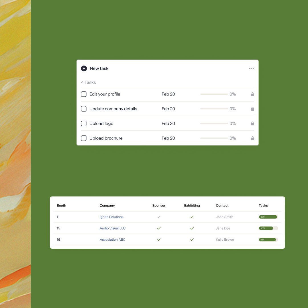 screenshot of Eventscribe