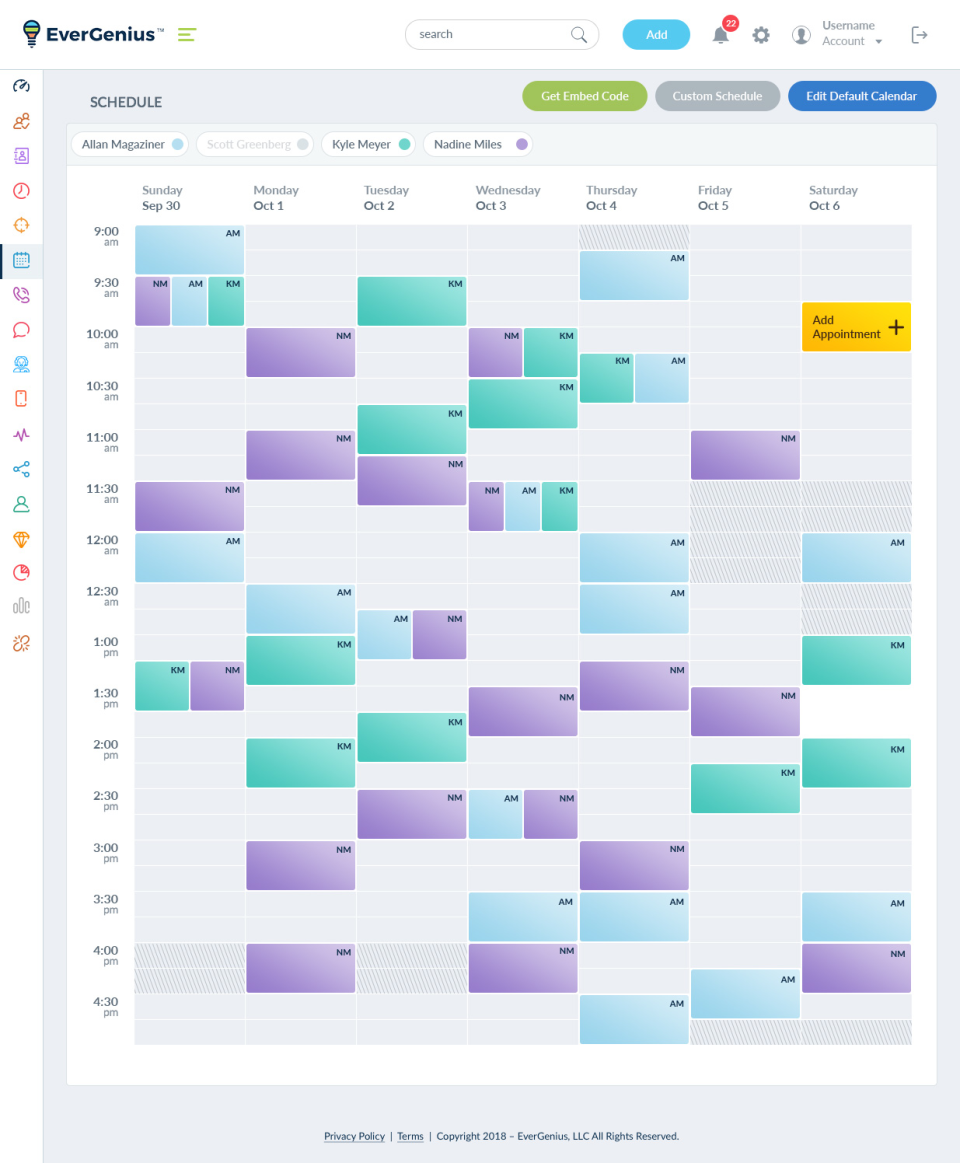 screenshot of EverGenius