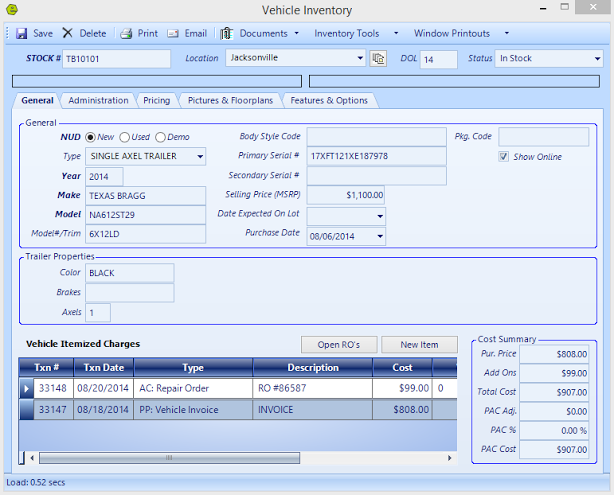 screenshot of EverLogic