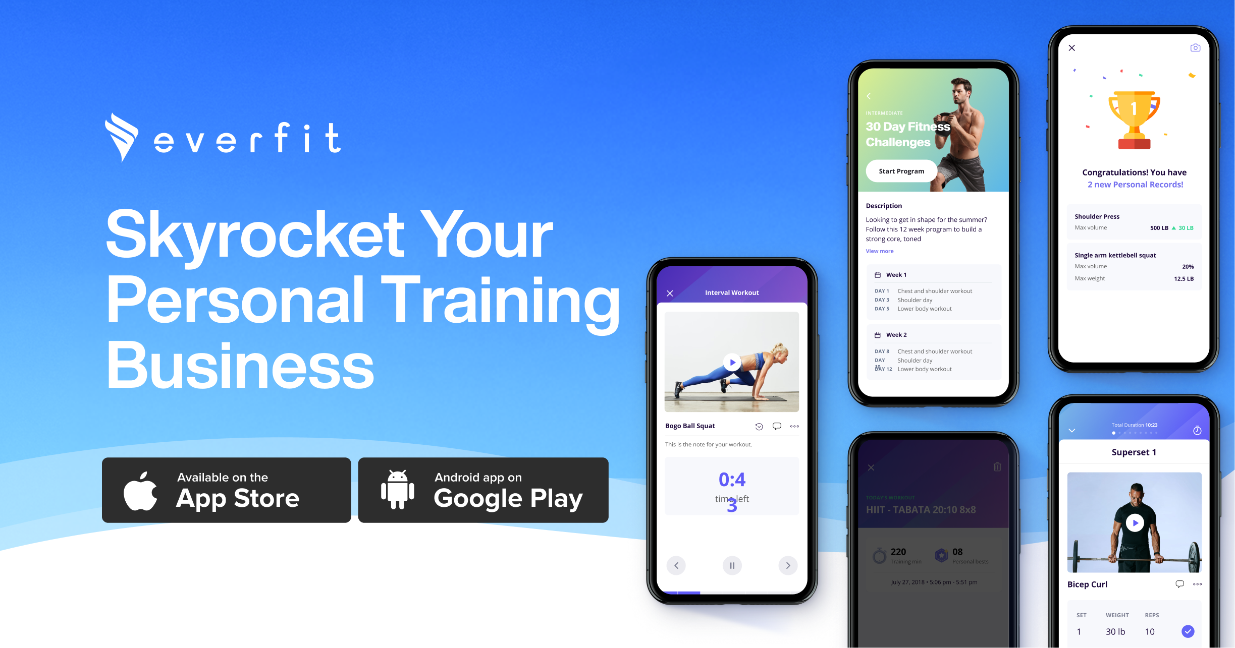 screenshot of Everfit