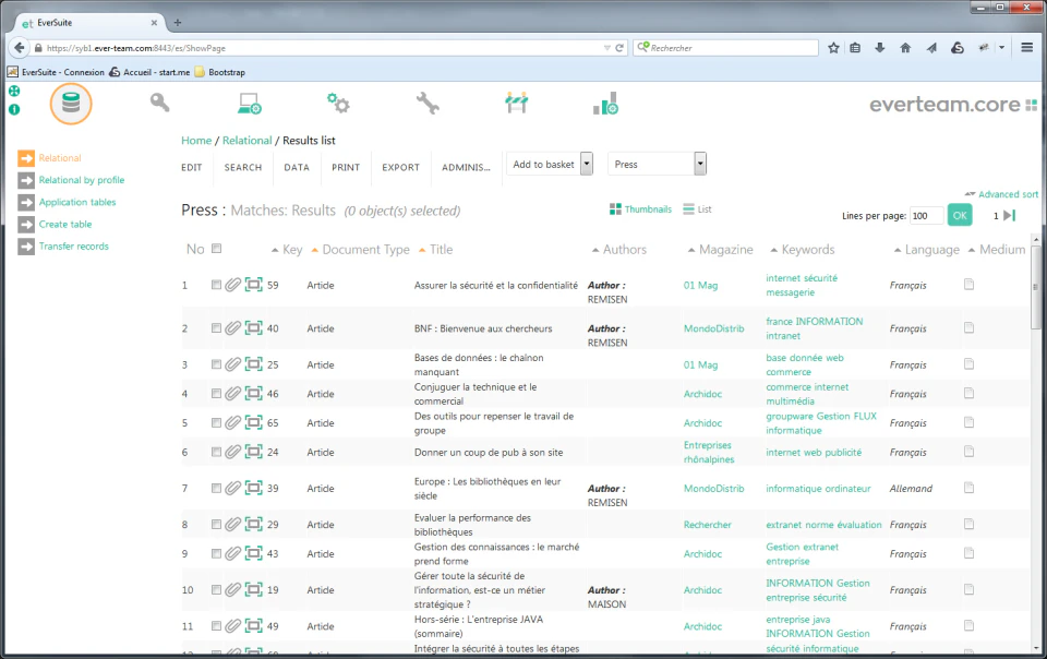 screenshot of Everteam