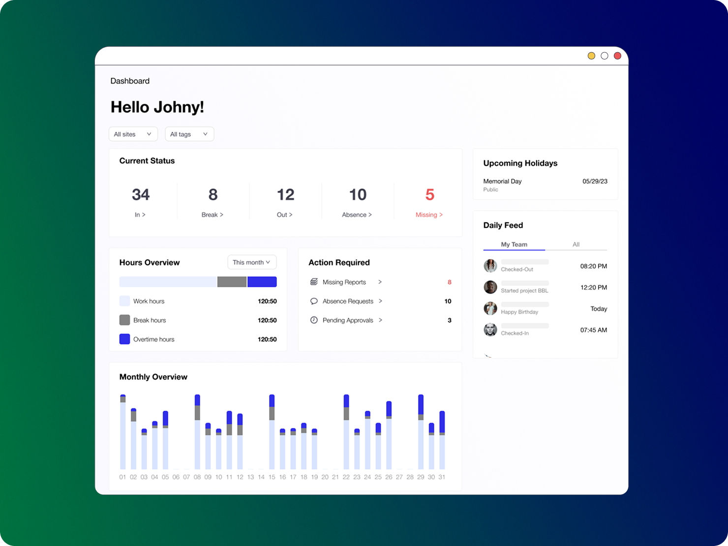 screenshot of Everyminute