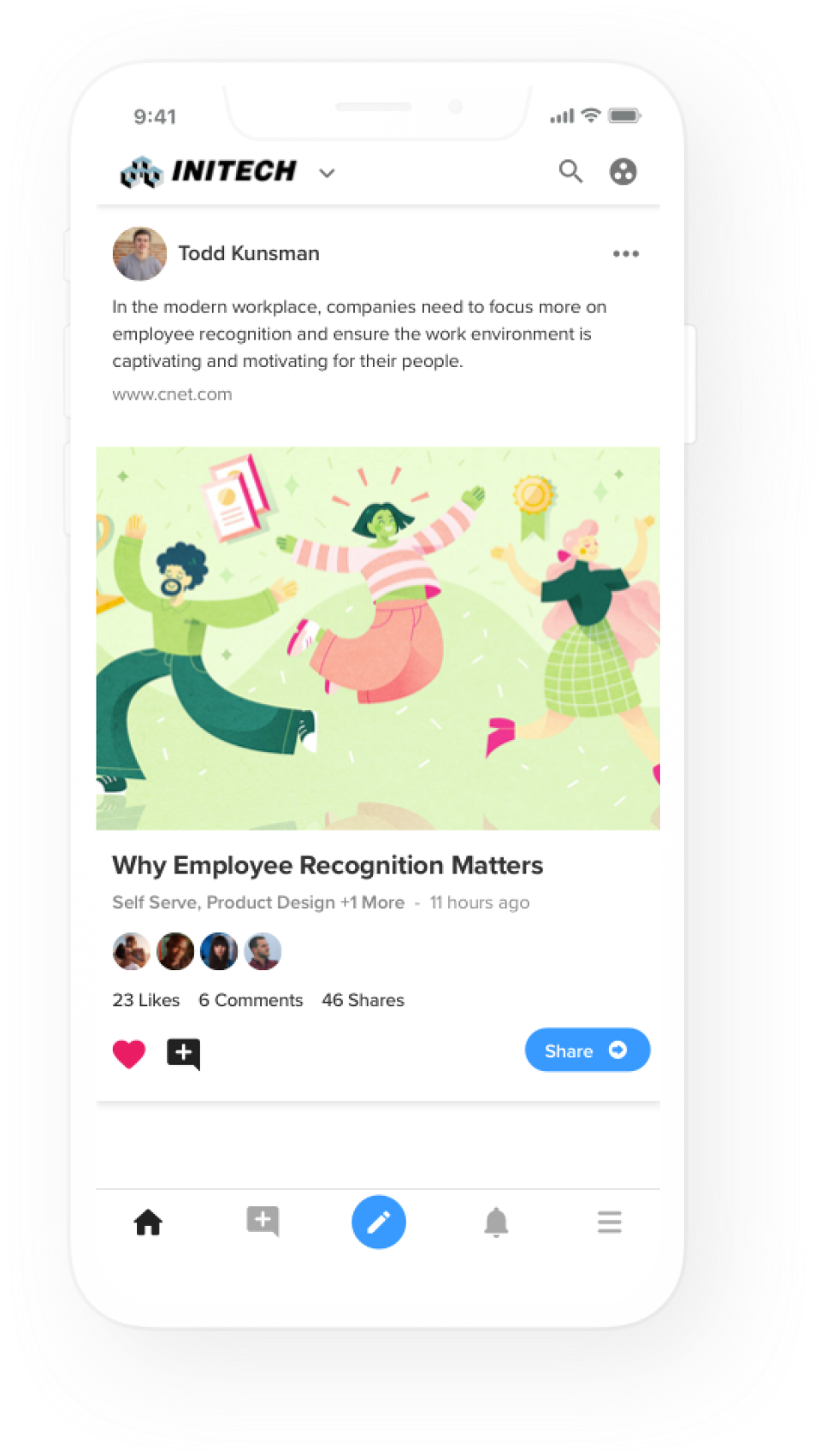 screenshot of EveryoneSocial