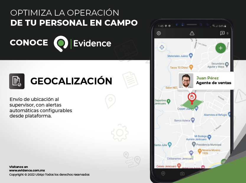 screenshot of Evidence