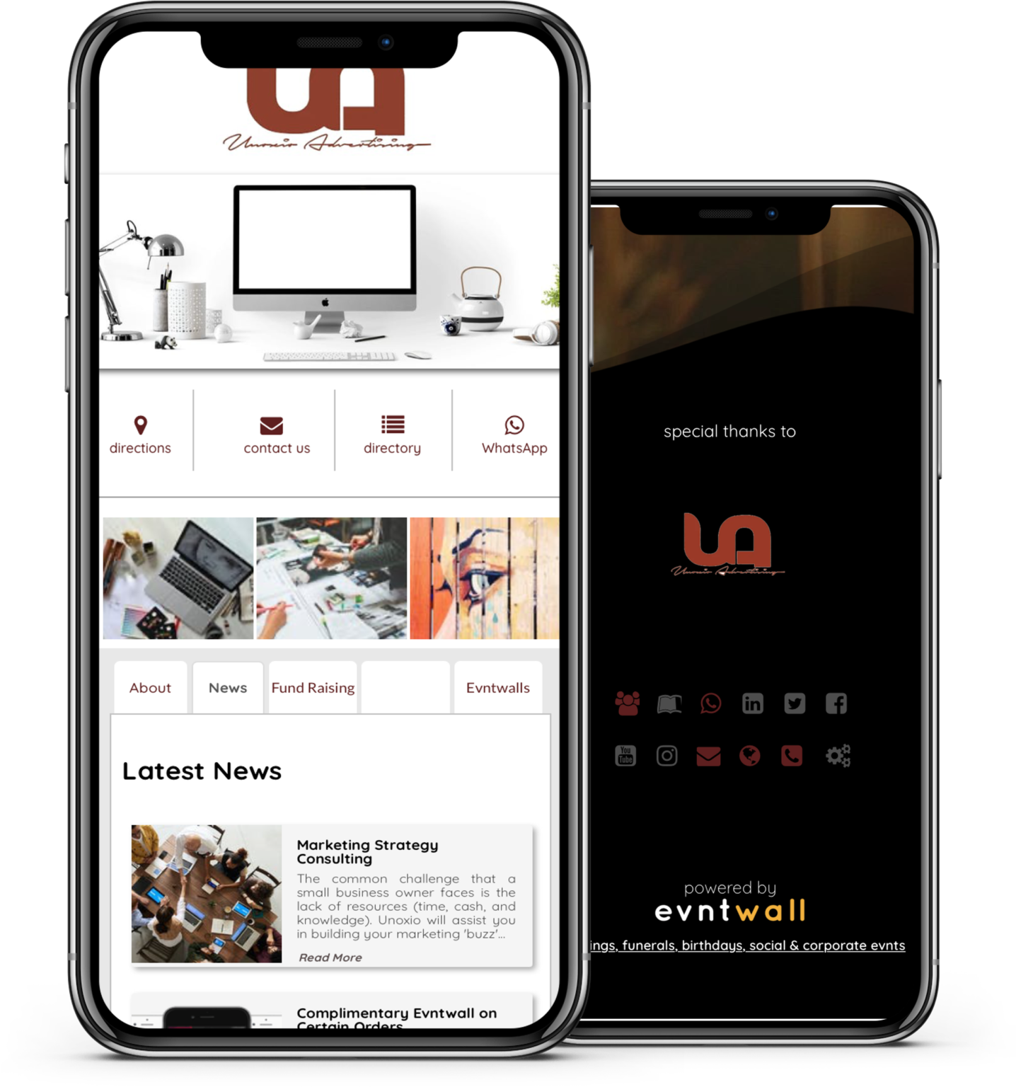 screenshot of Evntwall