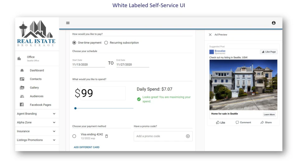 screenshot of Evocalize