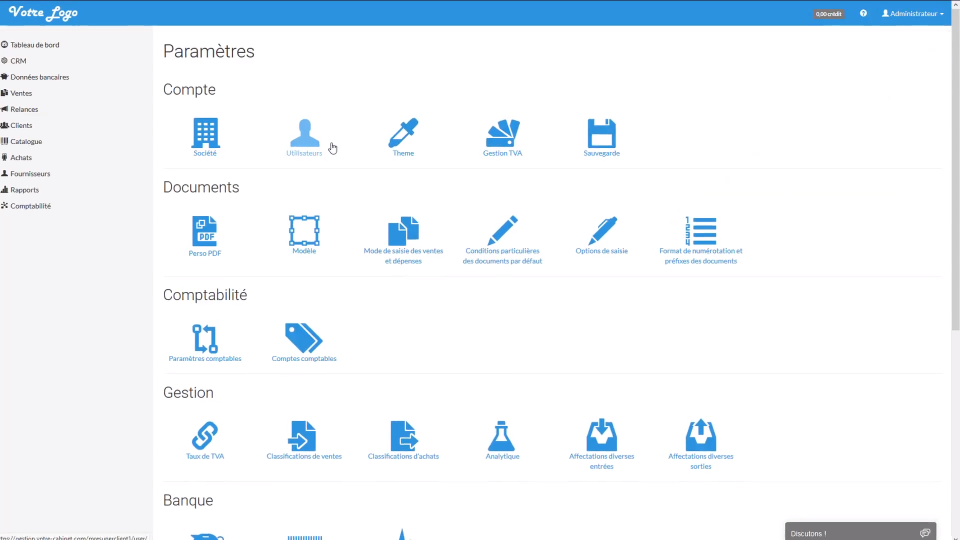screenshot of Evoliz