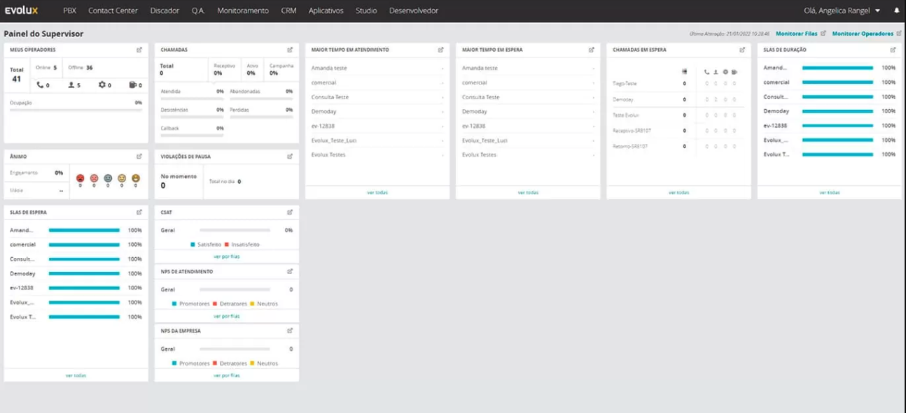 screenshot of Evolux