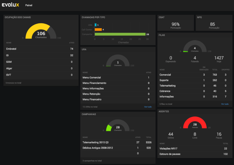 screenshot of Evolux