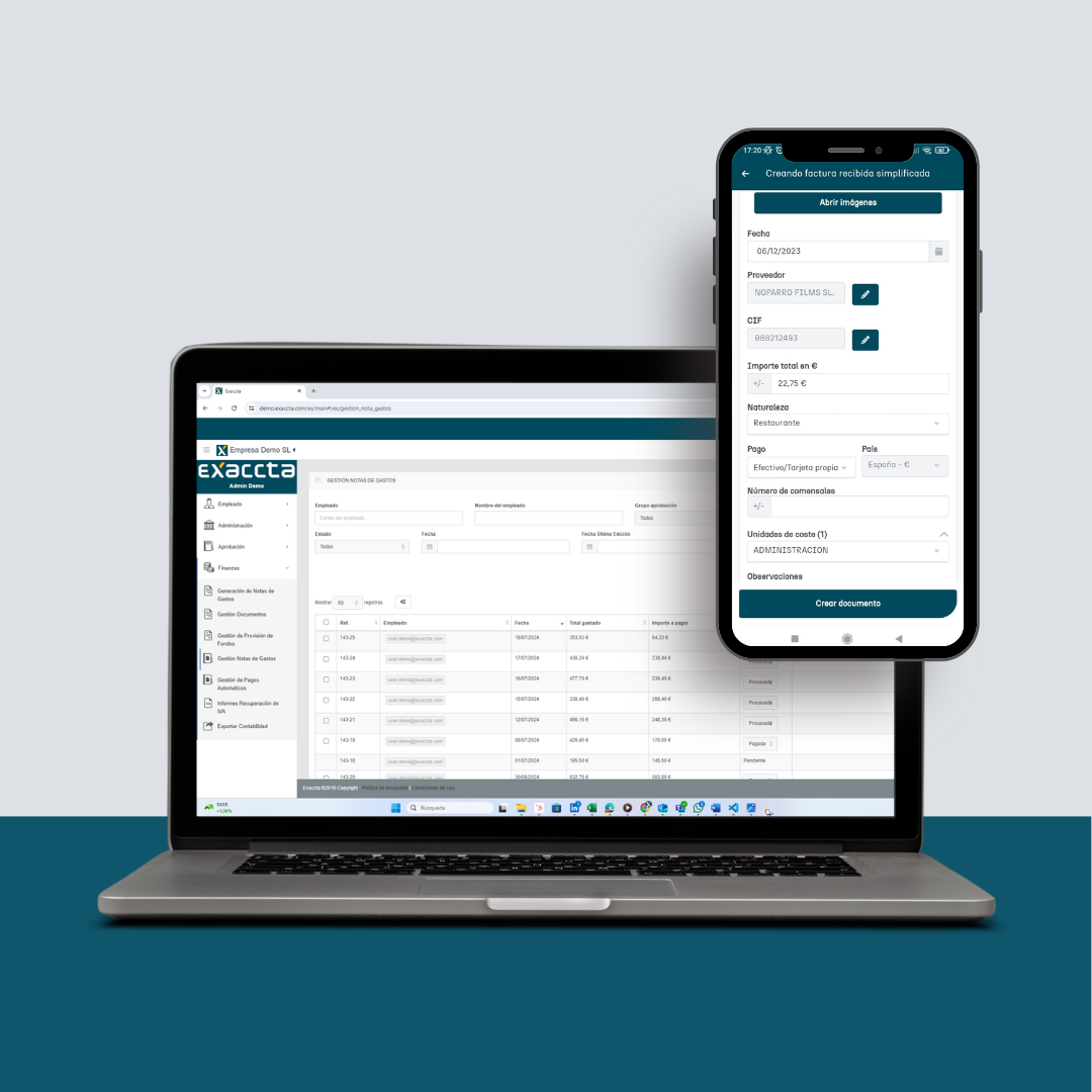 screenshot of Exaccta