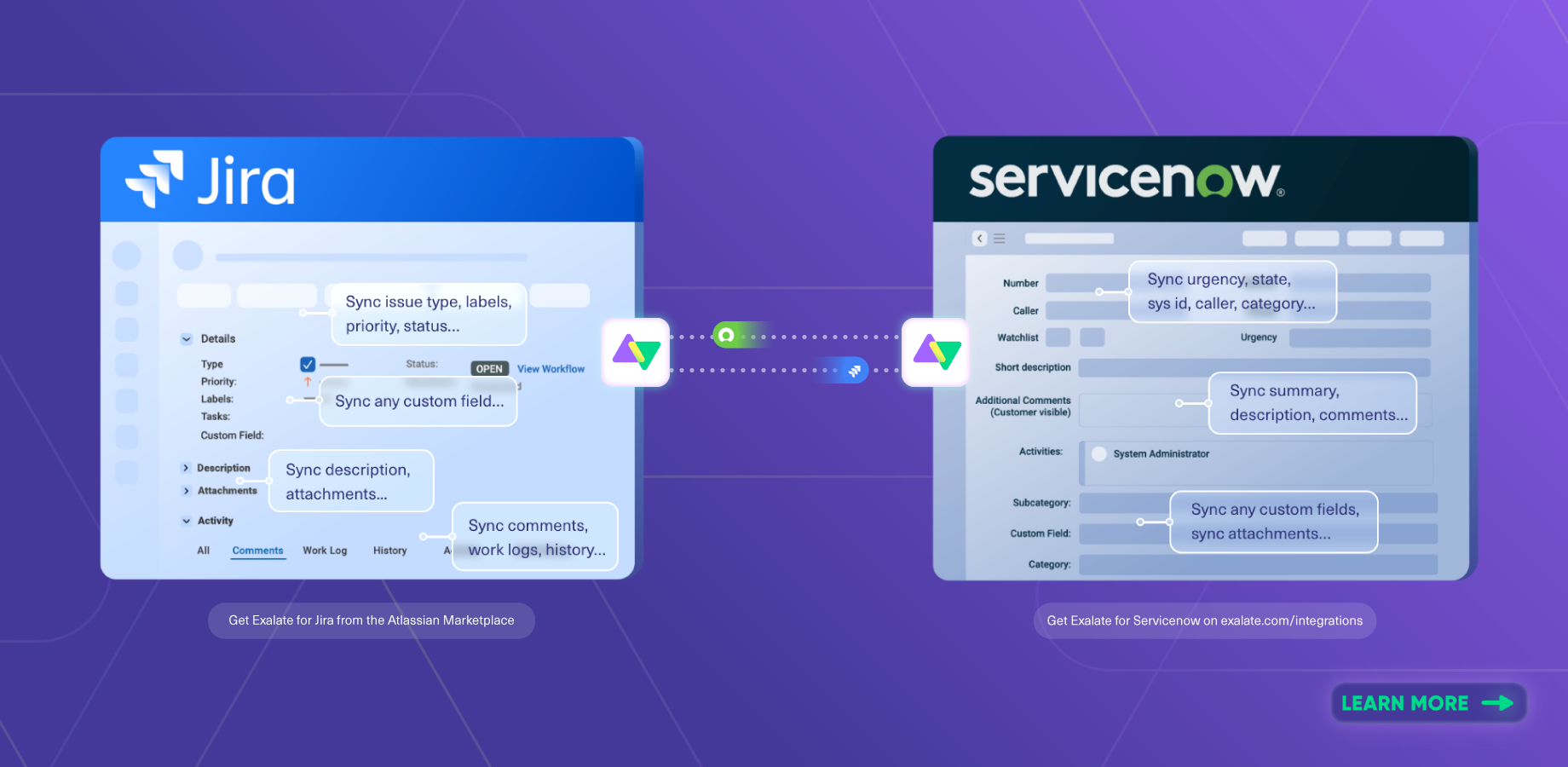 screenshot of Exalate