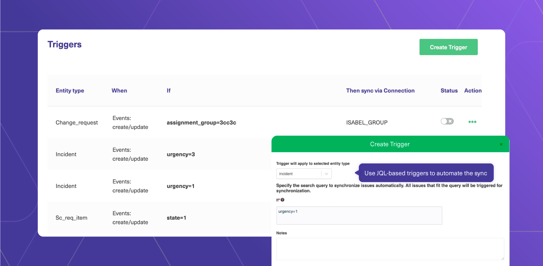 screenshot of Exalate