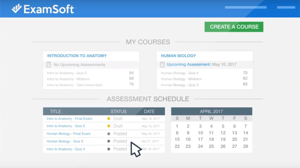 screenshot of ExamSoft