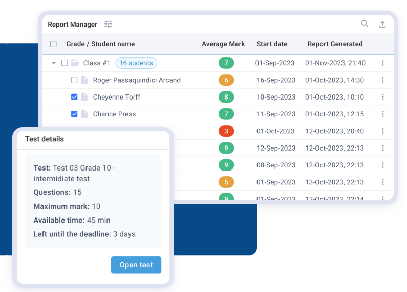 screenshot of Examarius