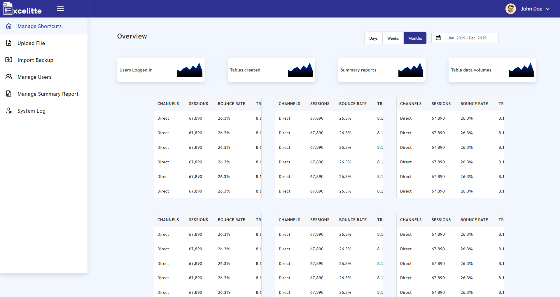 screenshot of Excelitte