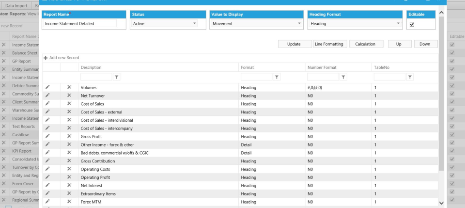 screenshot of ExecuReports