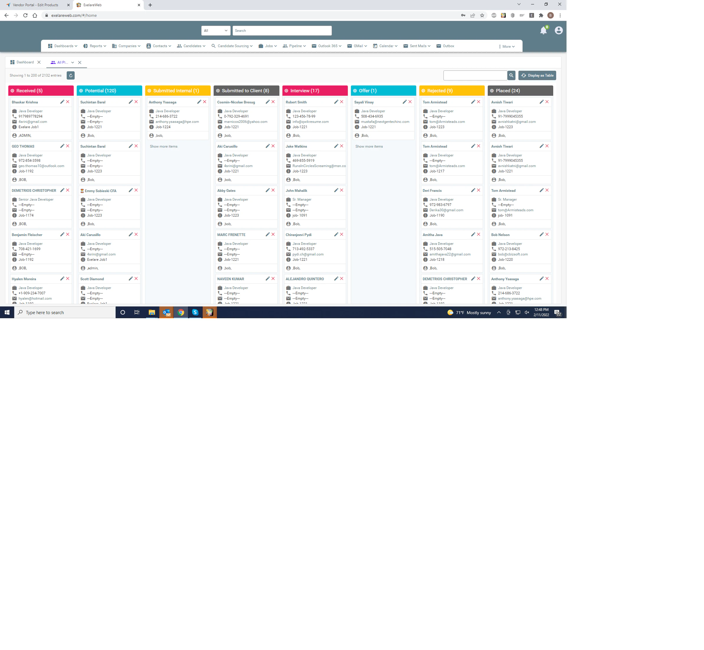 screenshot of Exelare