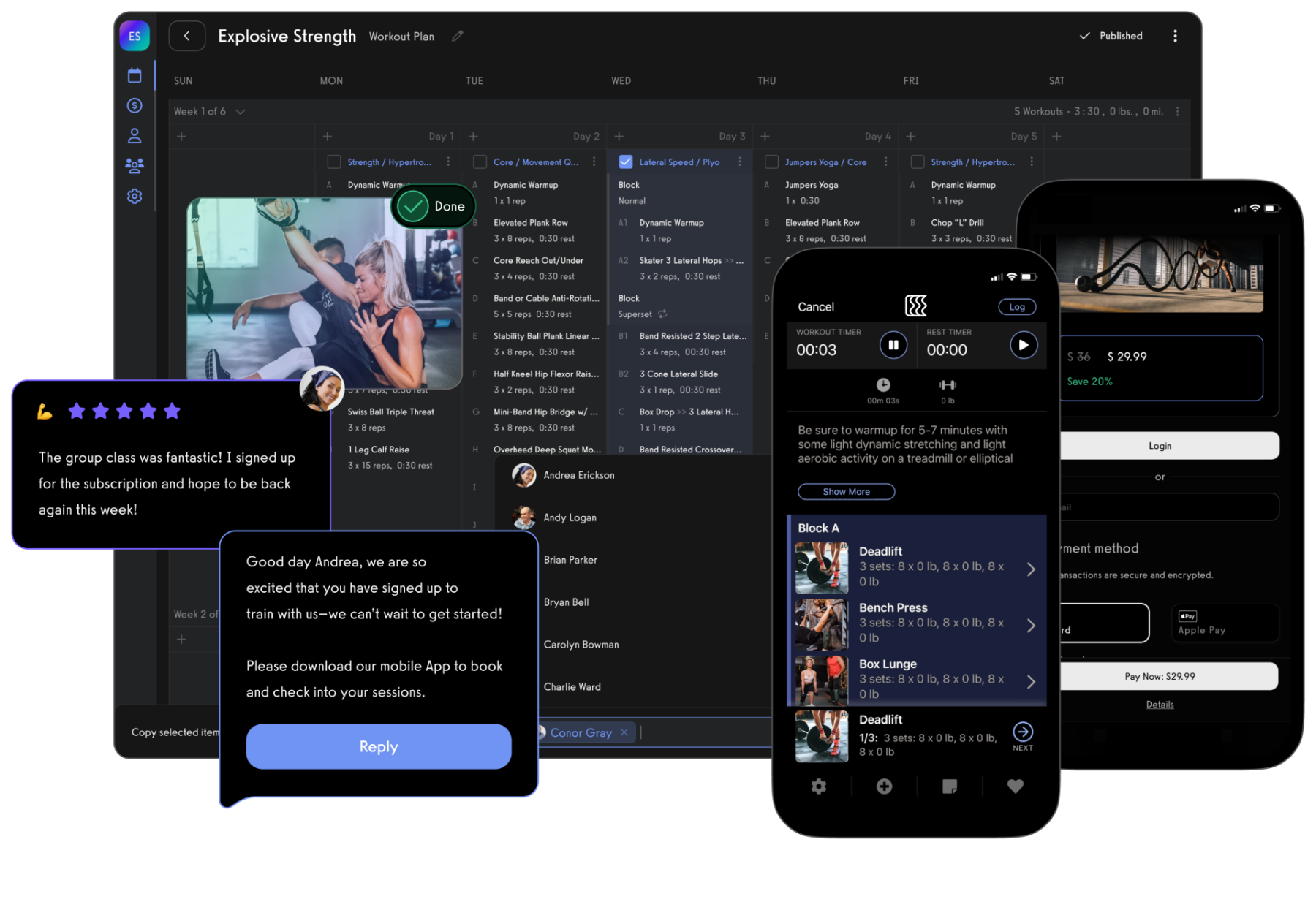 screenshot of Exercise.com