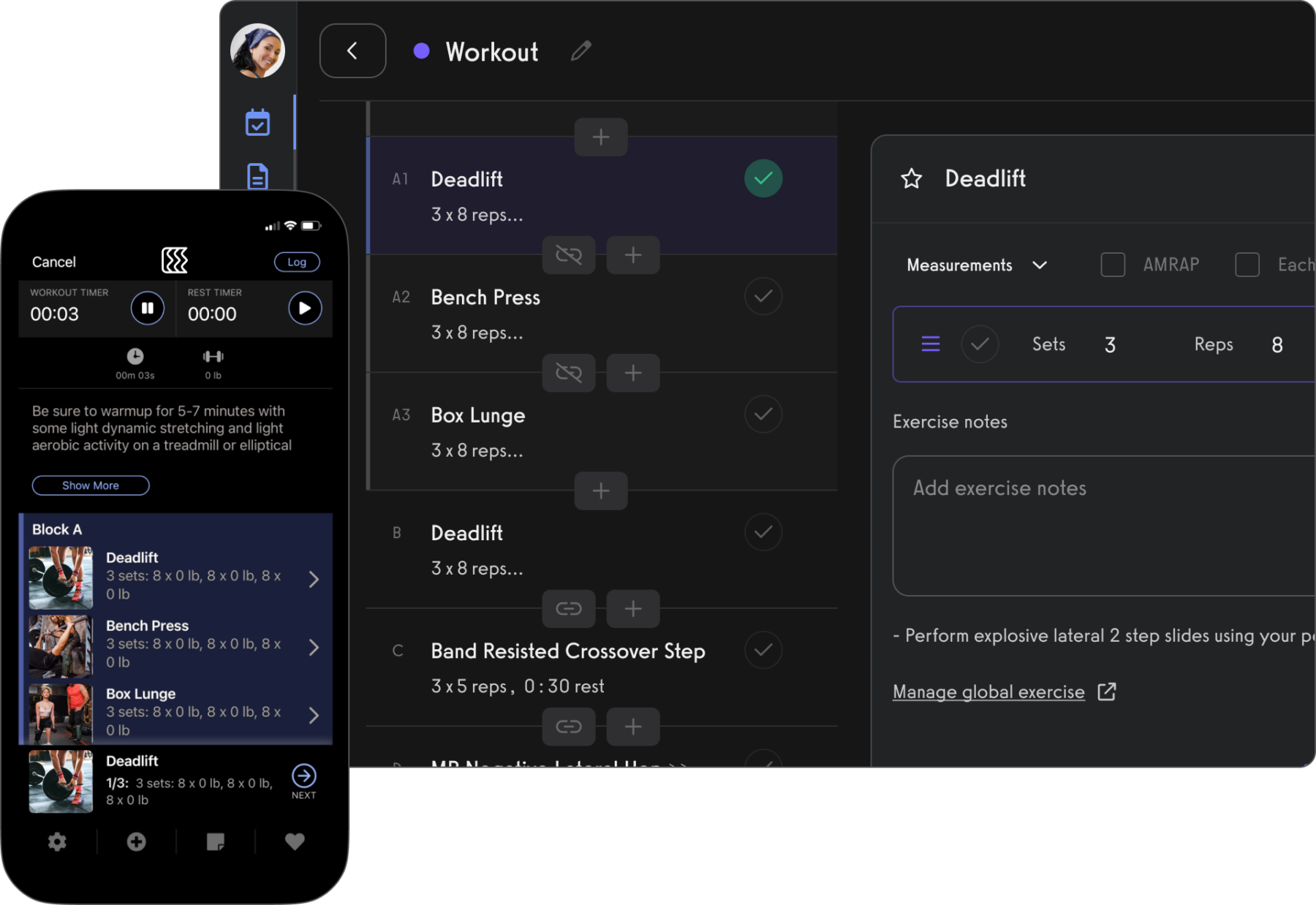 screenshot of Exercise.com