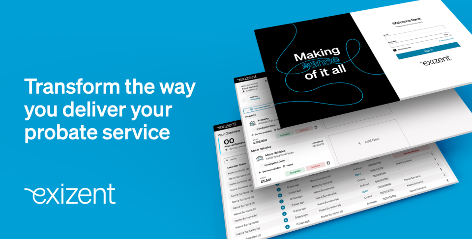 screenshot of Exizent