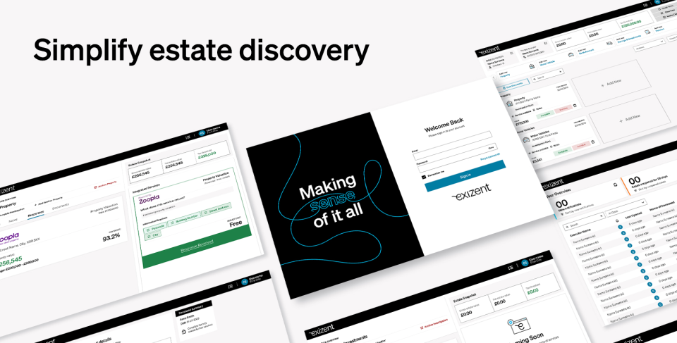 screenshot of Exizent