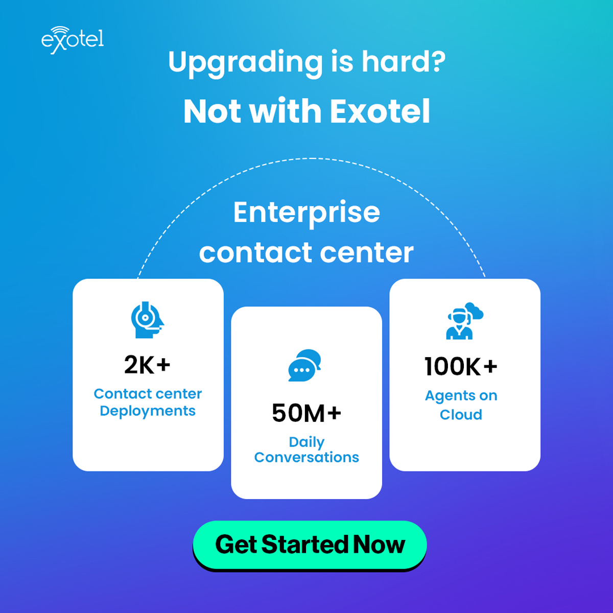 screenshot of Exotel