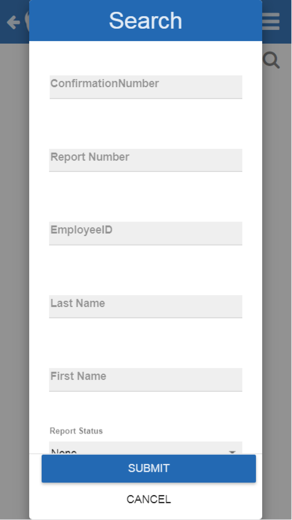 screenshot of ExpenseNet