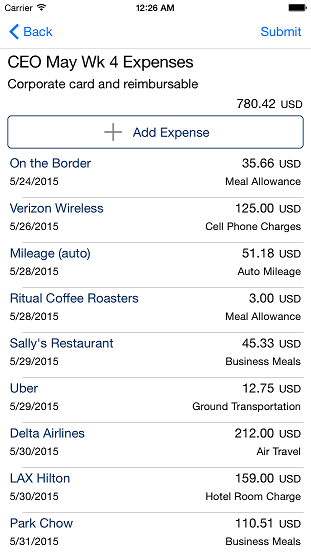screenshot of ExpensePath