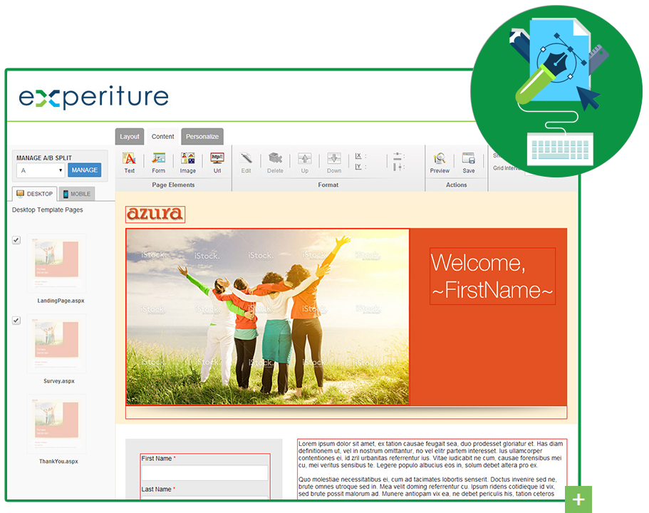 screenshot of Experiture
