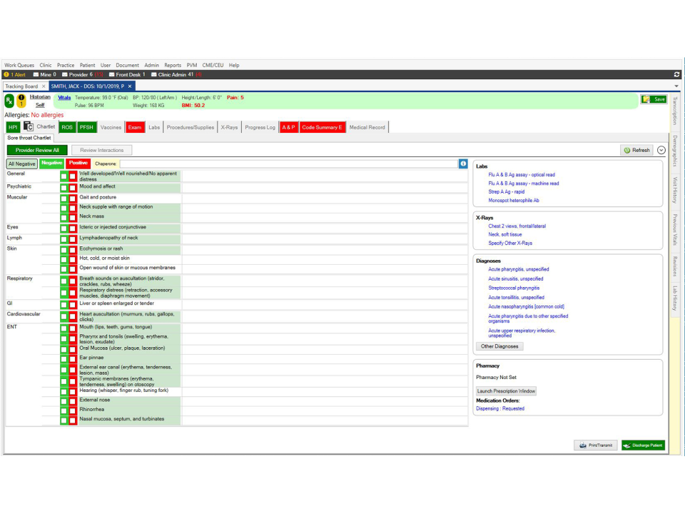 screenshot of Experity