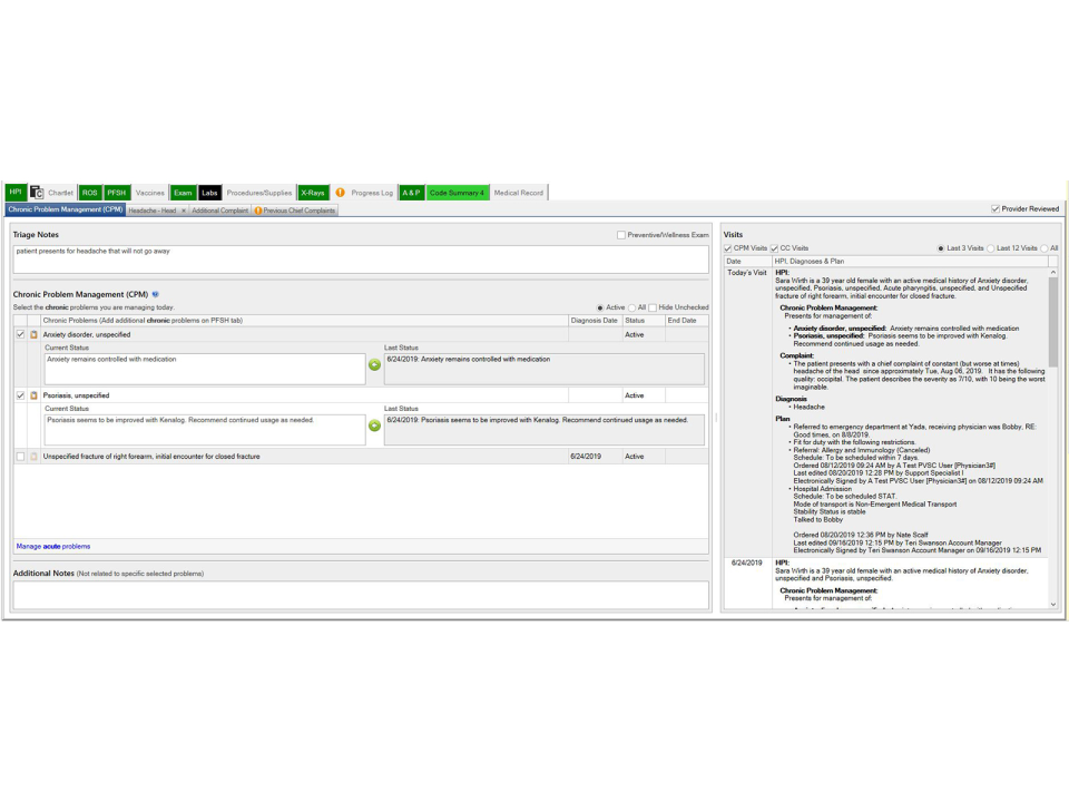 screenshot of Experity