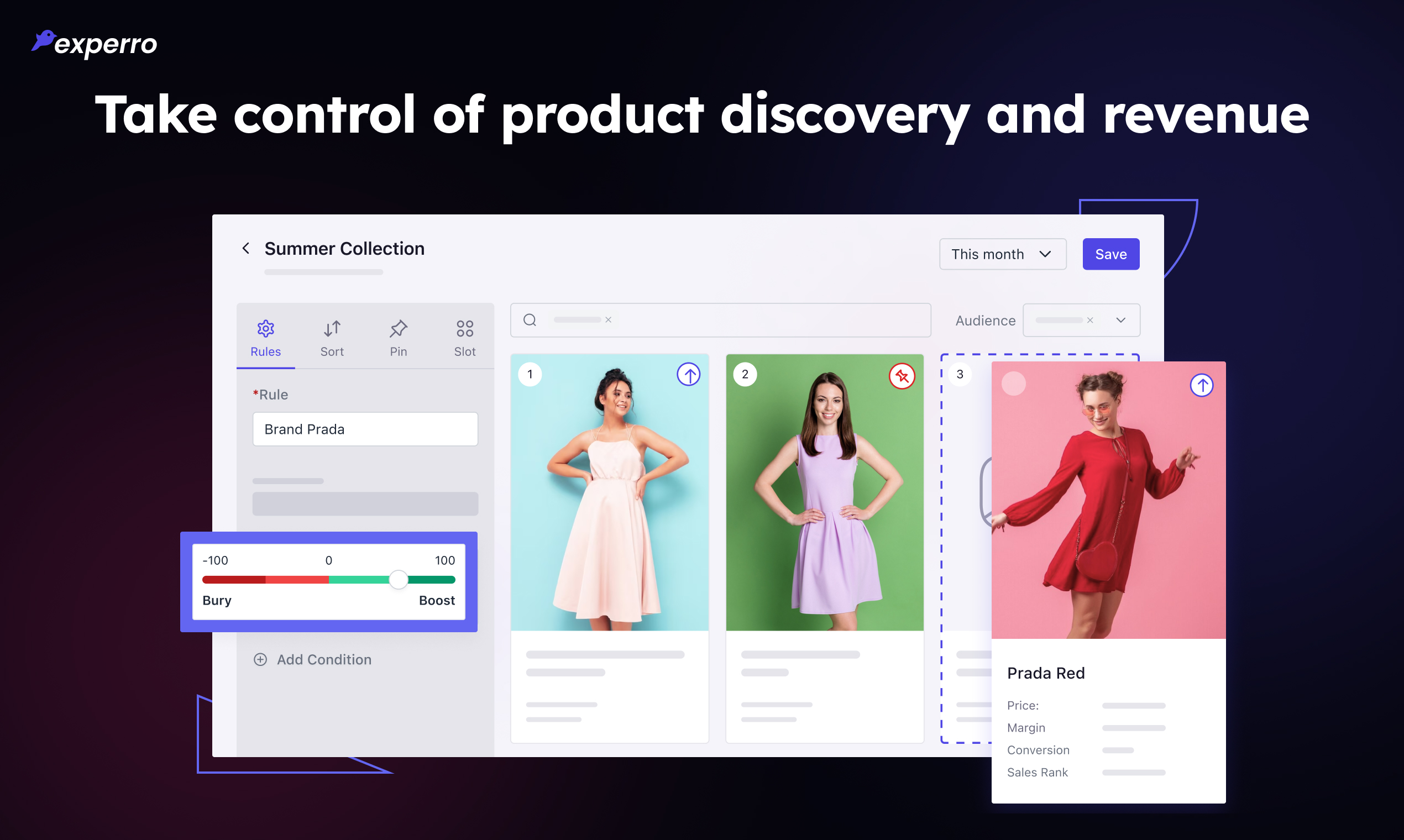 screenshot of Experro