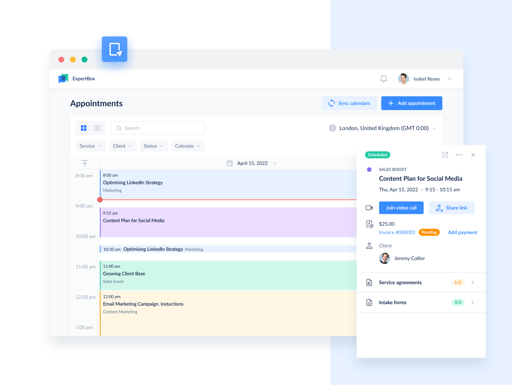 screenshot of ExpertBox
