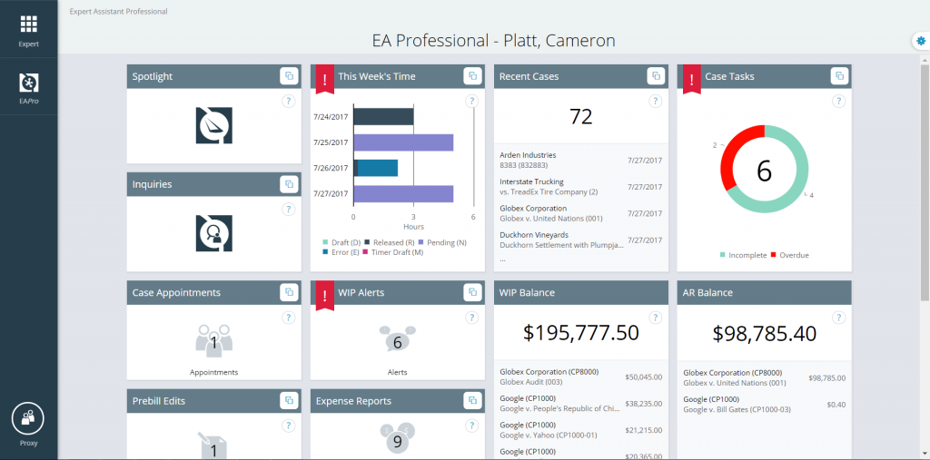 screenshot of Expert