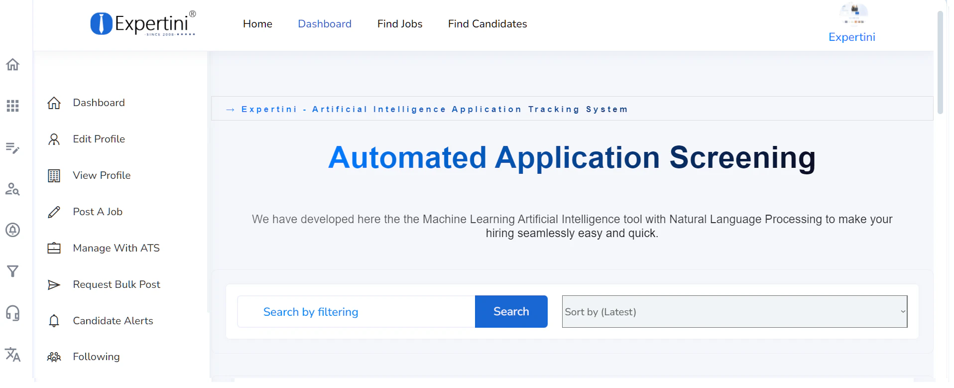 screenshot of Expertini