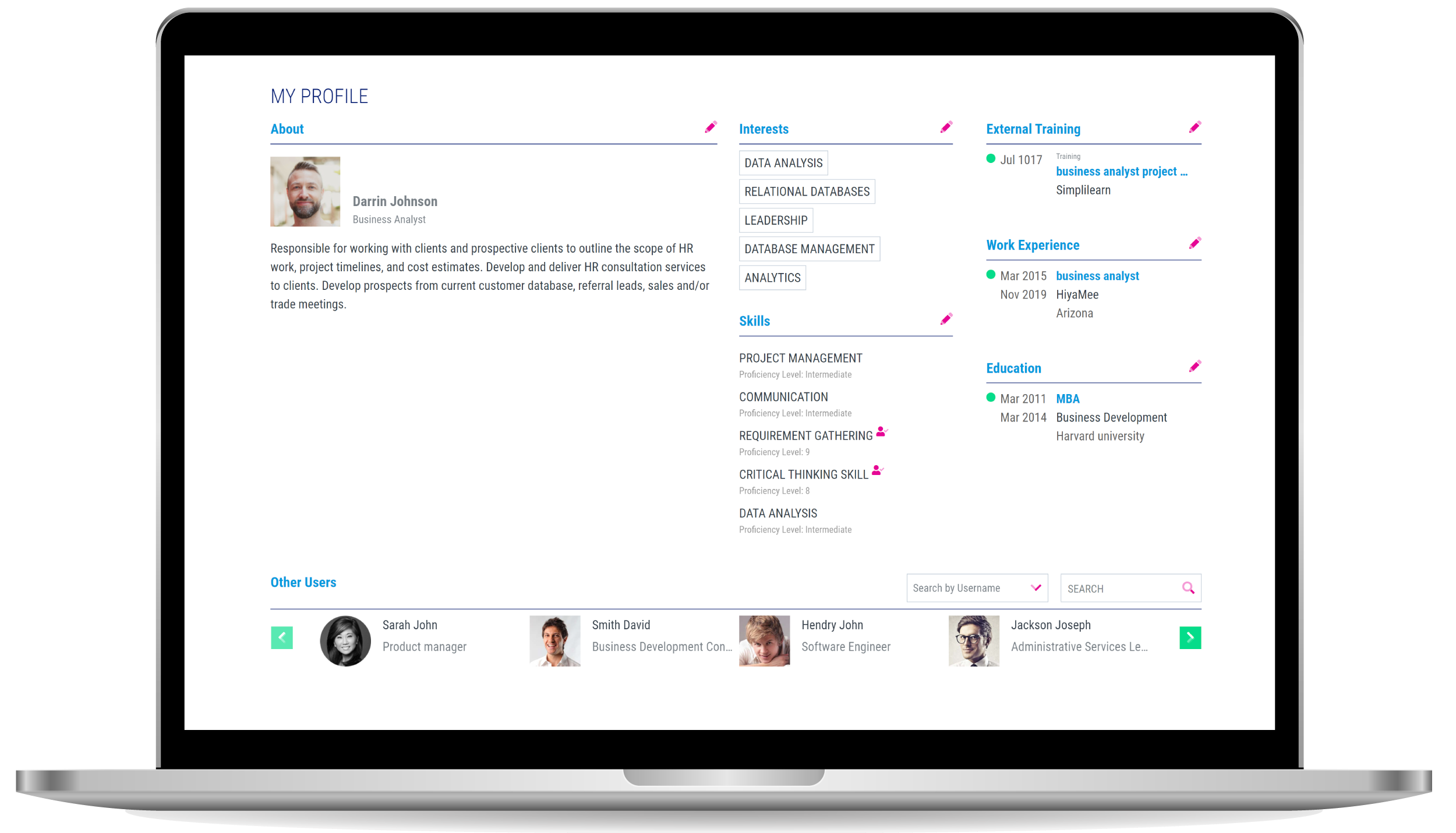screenshot of ExpertusONE