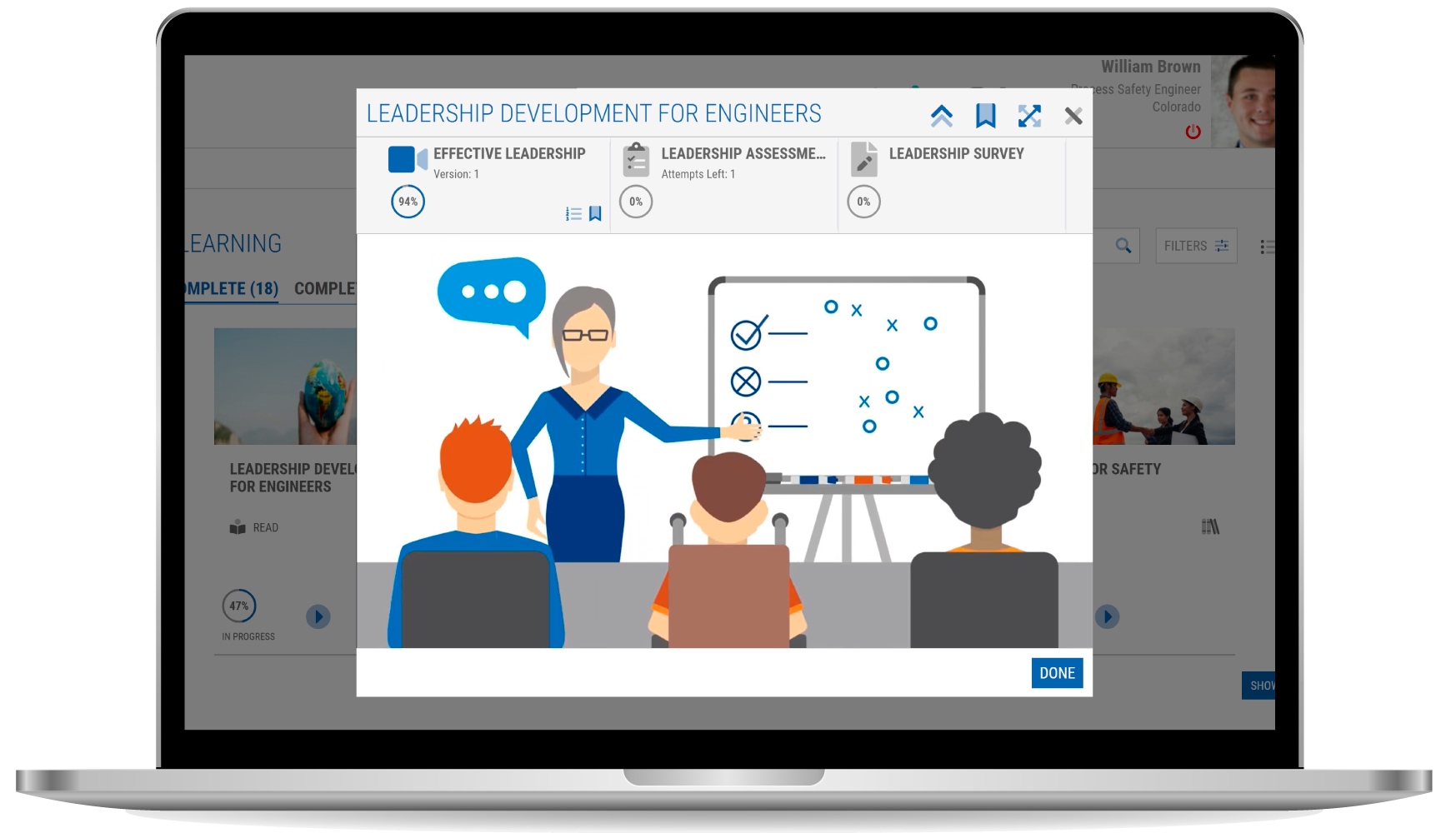 screenshot of ExpertusONE