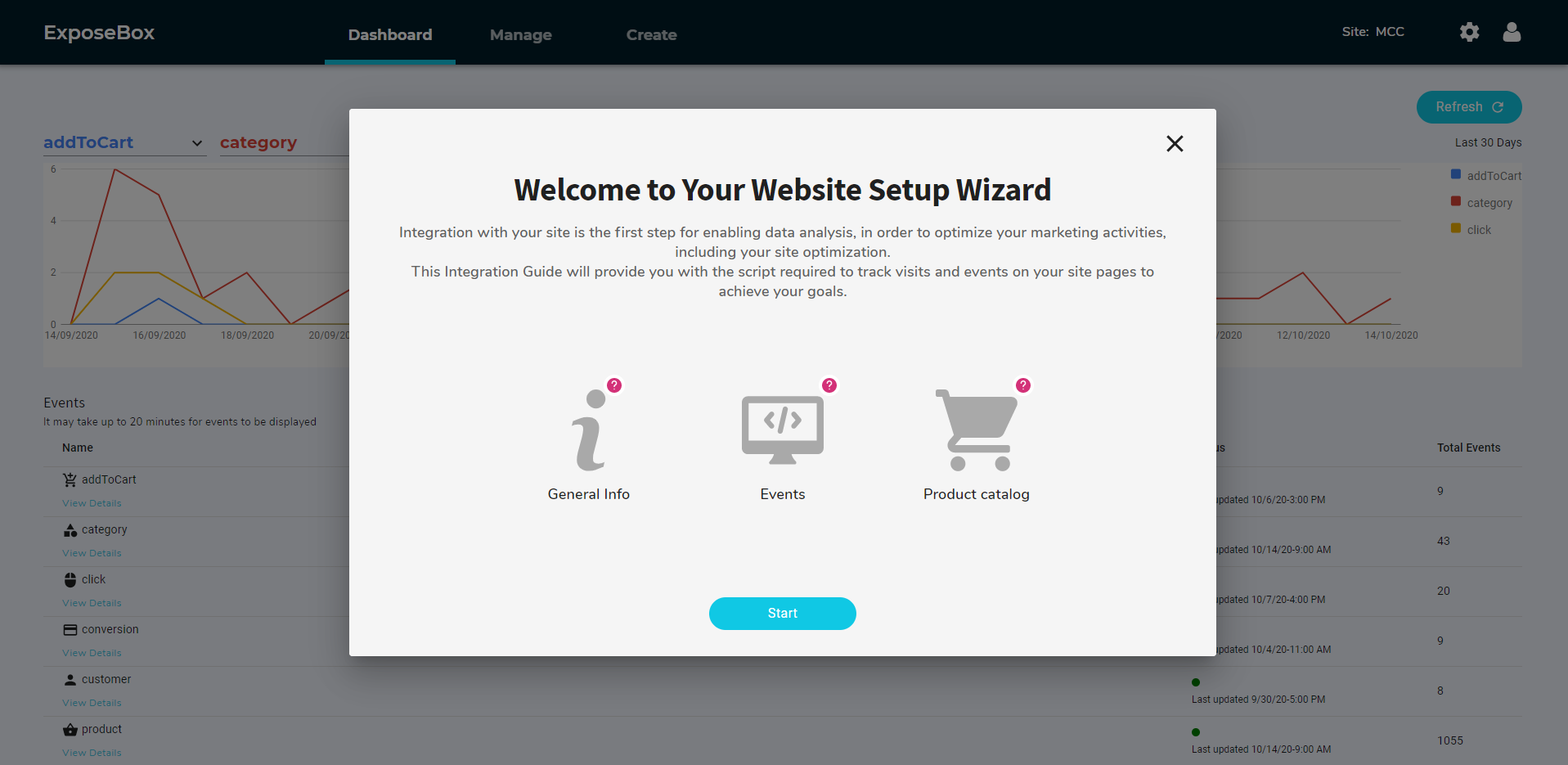 screenshot of Exposebox