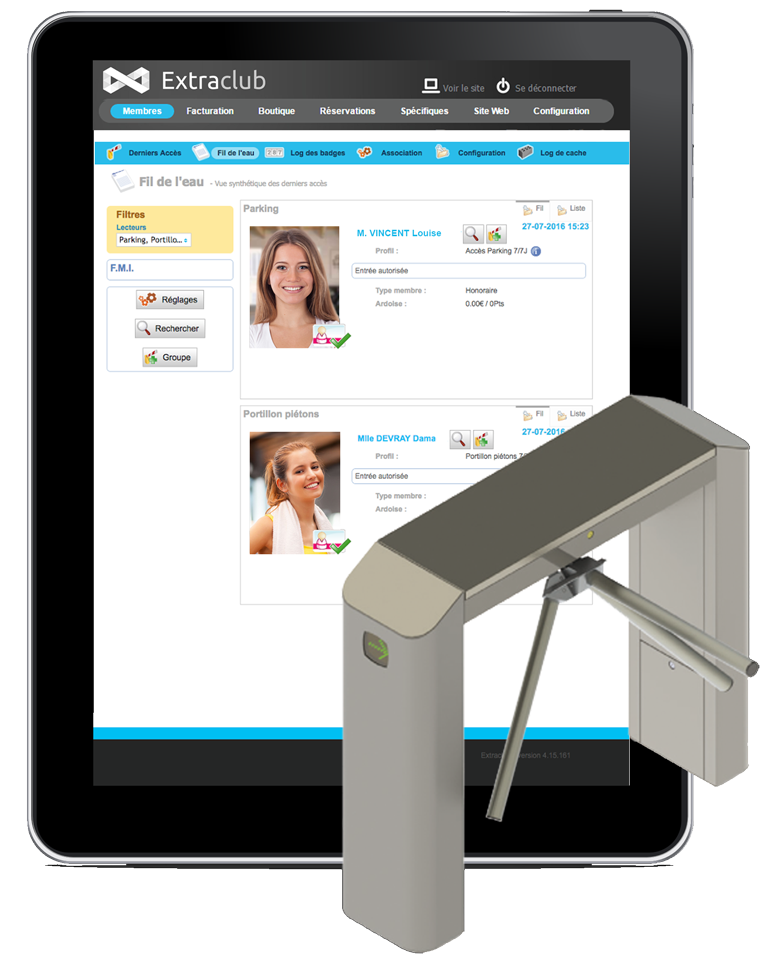 screenshot of Extraclub