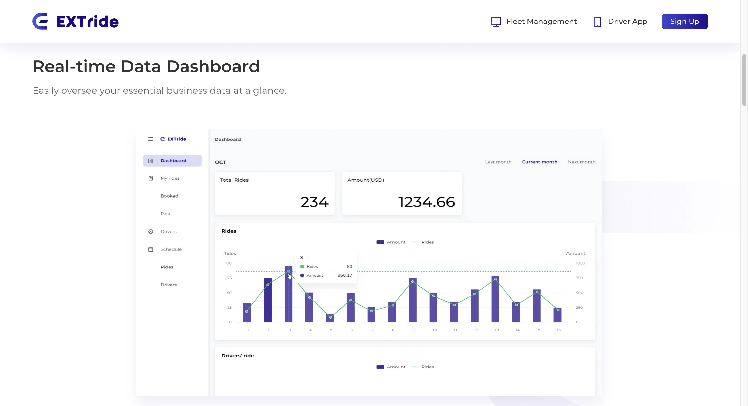 screenshot of Extride