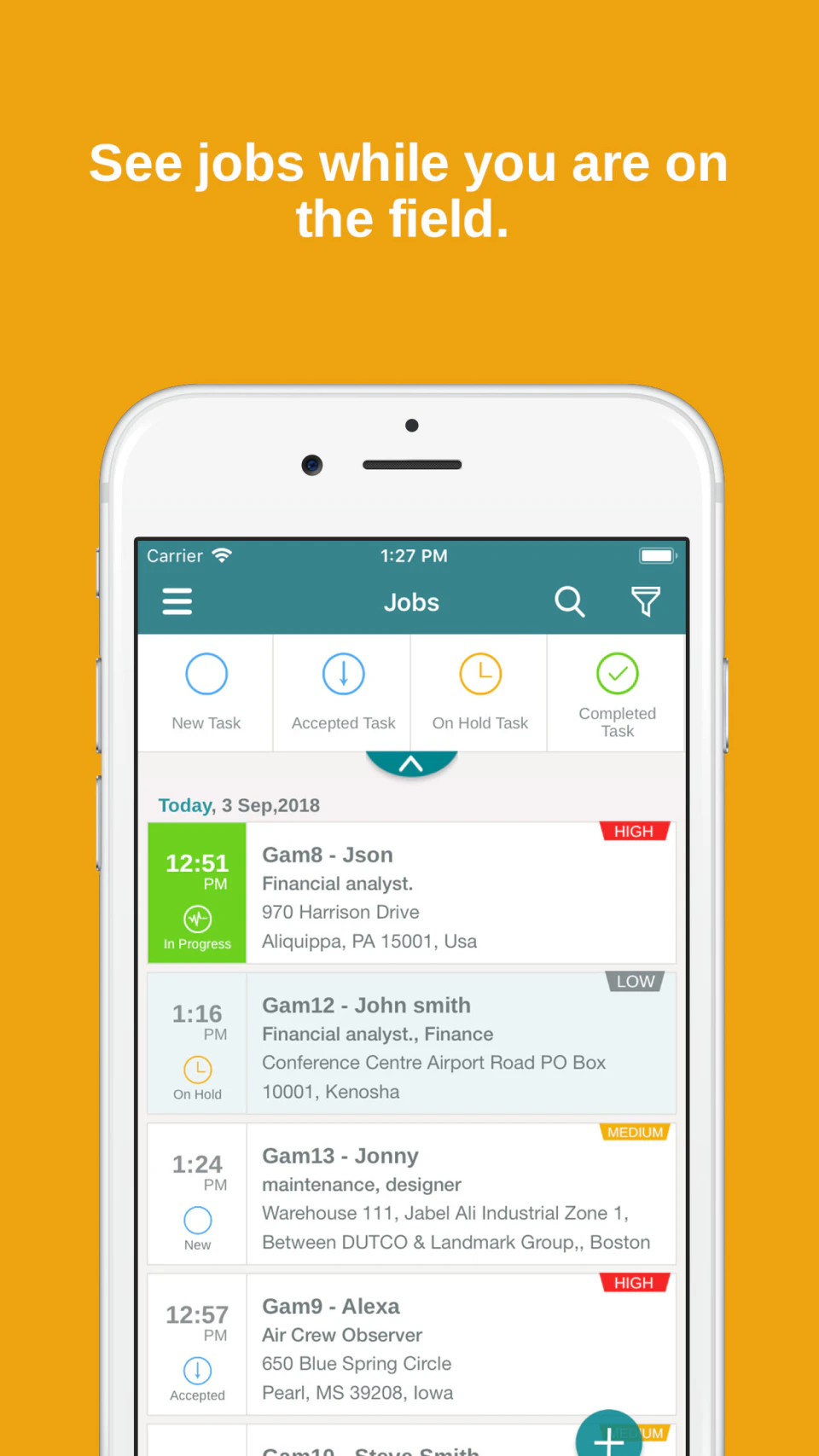screenshot of EyeOnTask
