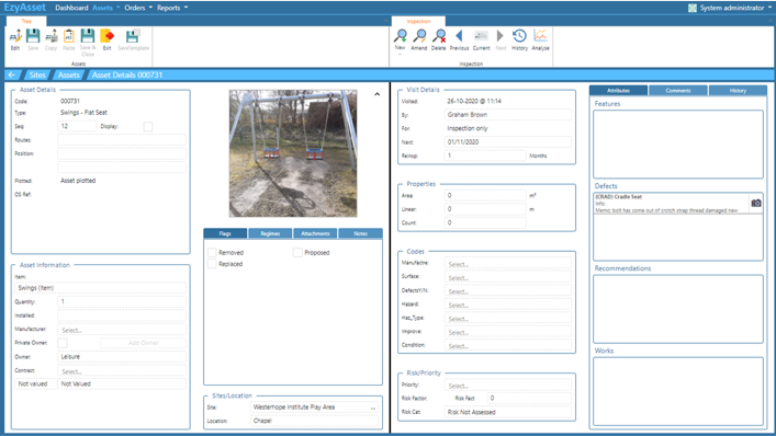 screenshot of Ezyasset